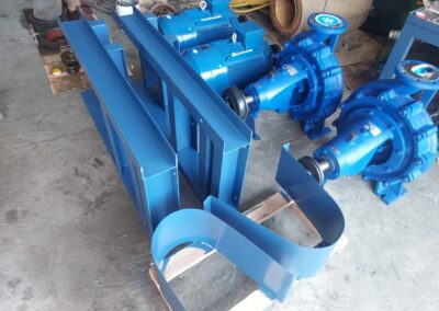 Fabrication pump baseplate for new Trosx end suction pump