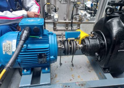 Performing SKF advance digital alignment for Ebara self priming pump
